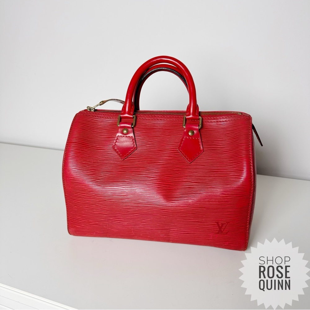 LOUIS VUITTON | Red Epi Leather Speedy 30 Vintage (SP1915)